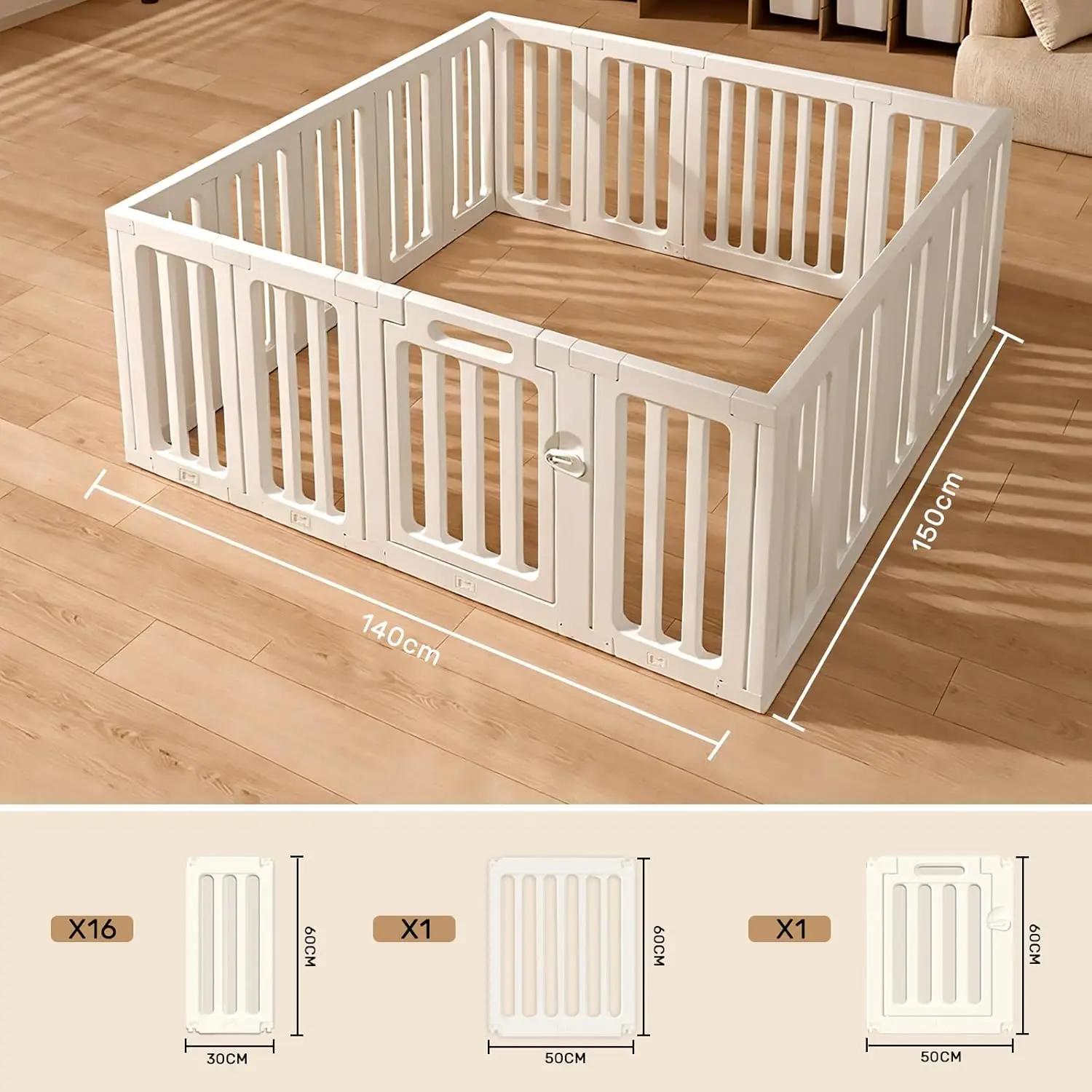 Parc bébé et enfant en bas âge, porte de sécurité pour clôture bébé, parc bébé pour intérieur et ext