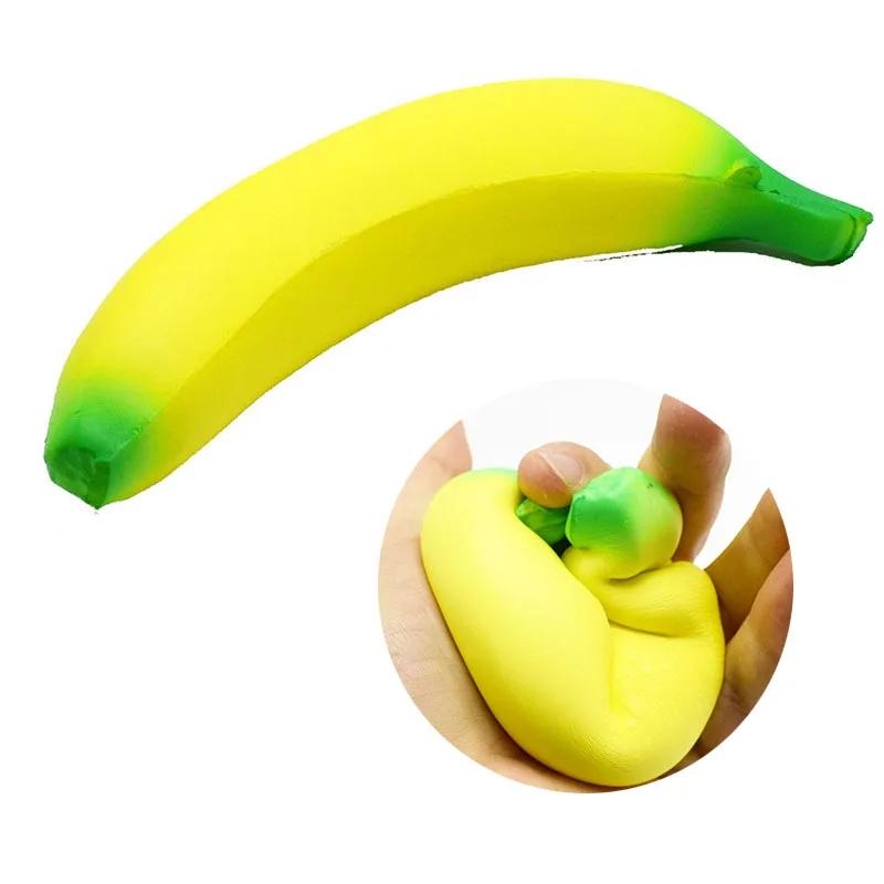 Jouets banane Squishy Anti-stress, Jumbo à montée lente, jouet à presser aux fruits, drôle, Anti-Str