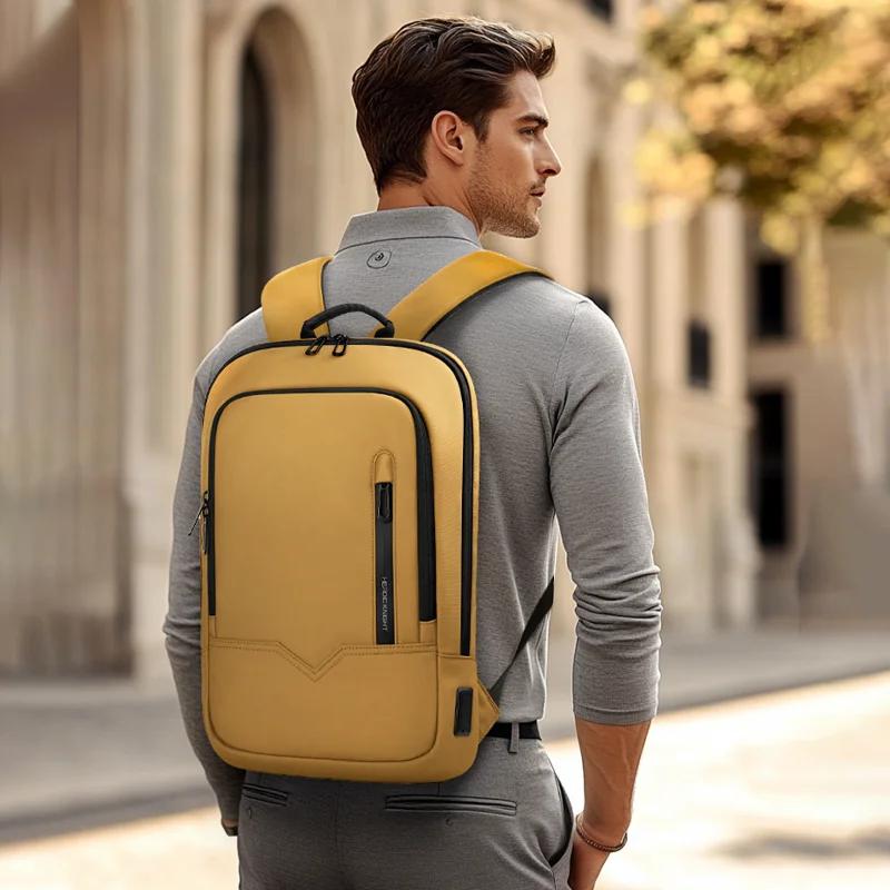 Heroic Knight sac à dos hommes multifonction affaires étanche mince sac à dos pour ordinateur portab