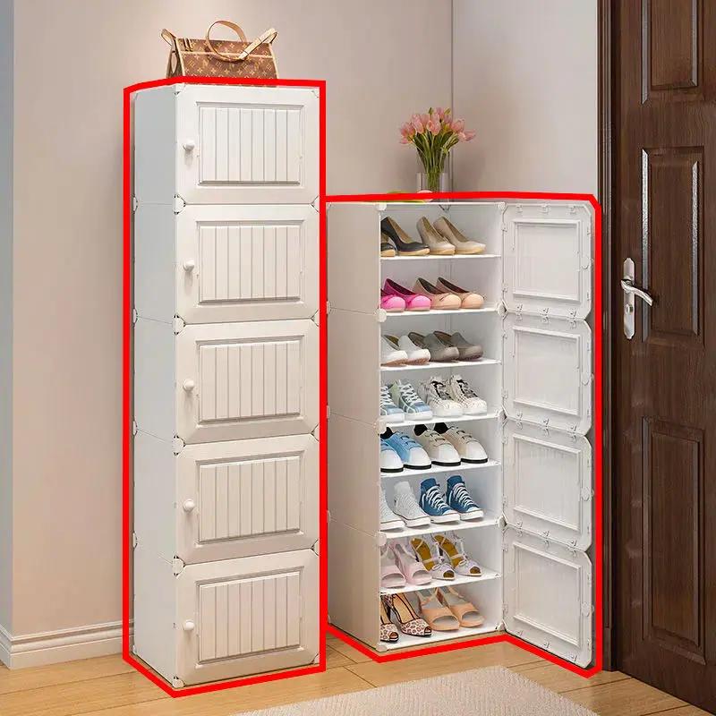 Meubles de maison pliants pour chaussures T1, armoires de salon simples, organisateurs de stockage d