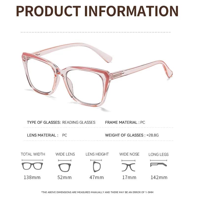 Lunettes de lecture multifocales photochromiques à monture transparente pour femmes et hommes, lunet