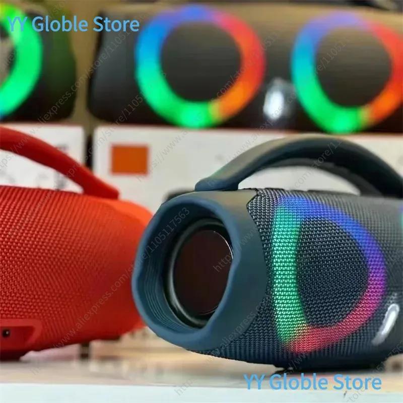 Haut-parleur Bluetooth 100 W : Boombox portable étanche à lumière RVB avec TWS 360 °   Stereo, radio
