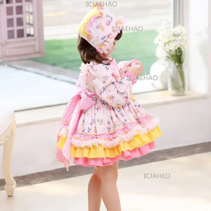 Nouvelle robe Lolita pour filles, robe tutu pour bébé, tenue de cérémonie pour enfants, tenue de fêt
