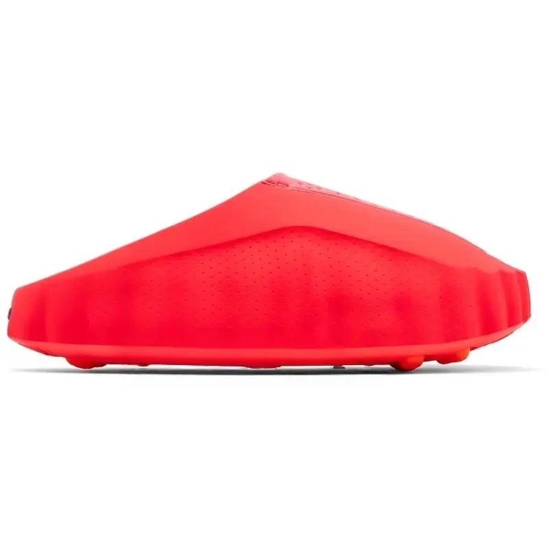 2026 Slides 001 Rubber Tech Comfort Slippers 002 Running Bone White Red Light Smoke Grey Hommes Femm