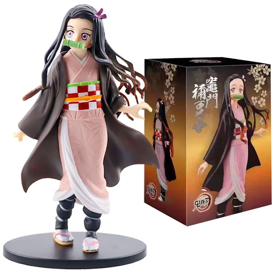 Figurine de dessin animé Demon Slayer Kimetsu no Yaiba, 15cm, Nezuko Tanjirou Mitsuri Shinobu Zenits