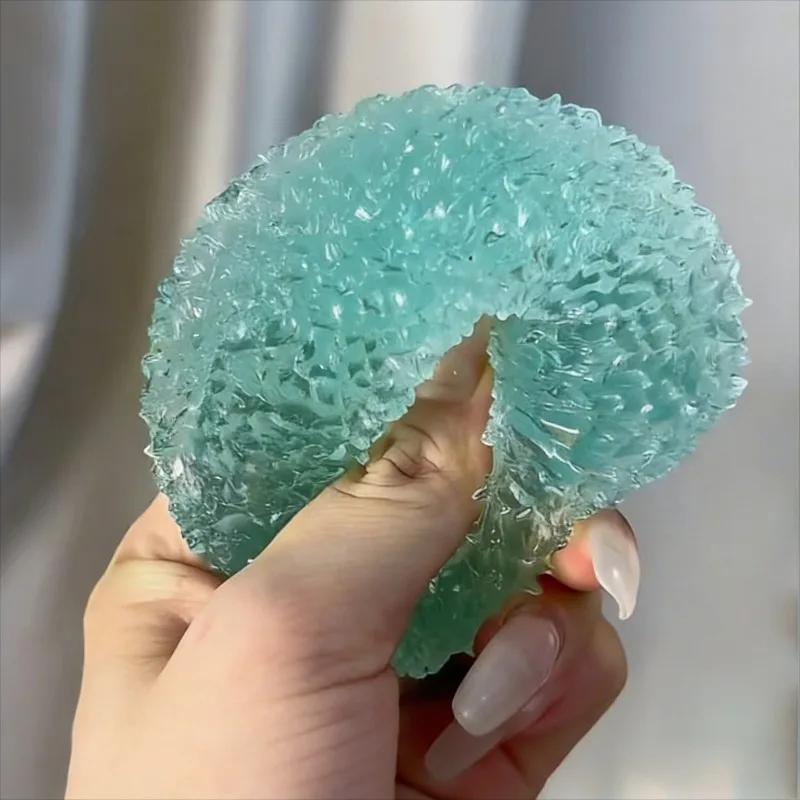 Jouet anti-stress Squishy Ice Ball Maltose Fidgets, super doux, rose, mochi, à récupération lente, j