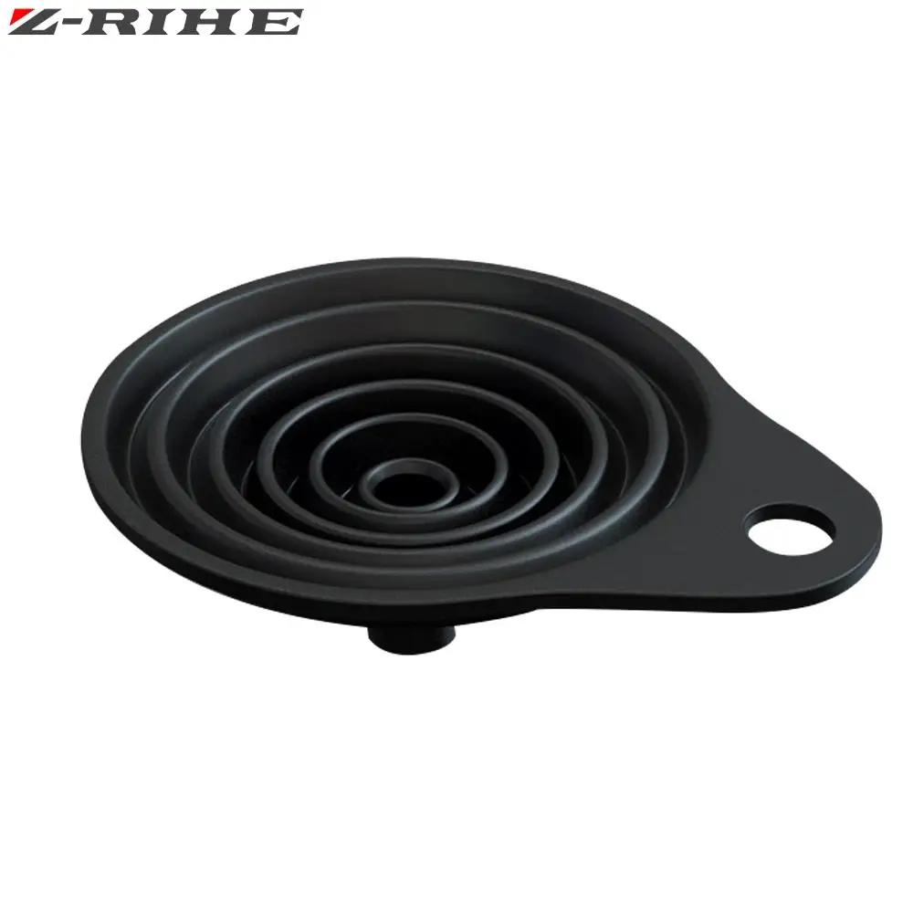 Entonnoir pliable en silicone pour moto, changement d'huile et de carburant, trémie pliable pour HON