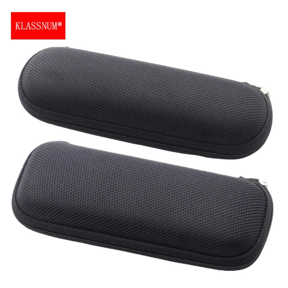 KLASSNUM noir étui à lunettes lunettes de lecture sac rigide boîte fermeture éclair lunettes de sole