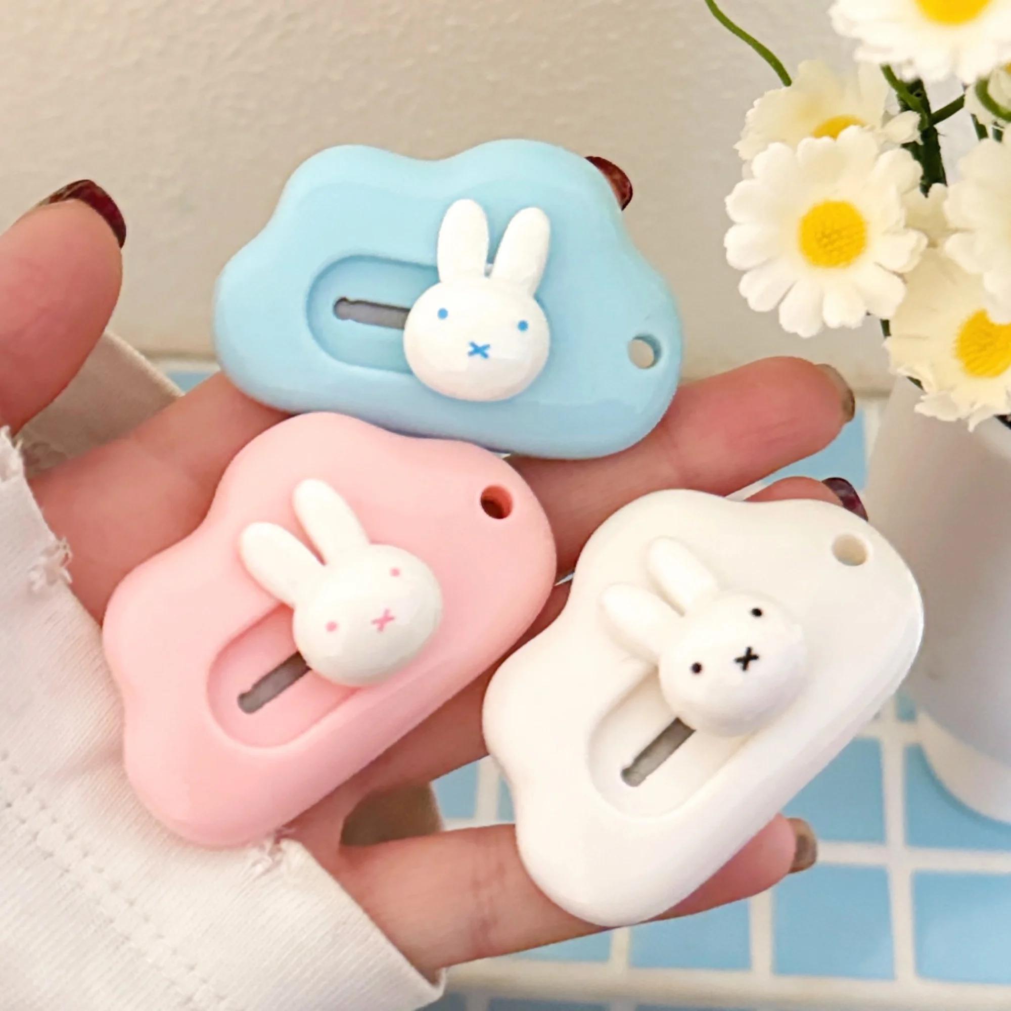Lot de 1/3 couteaux décoratifs Miffy mignons, portables, pour étudiants, pour découpe de papier, pet