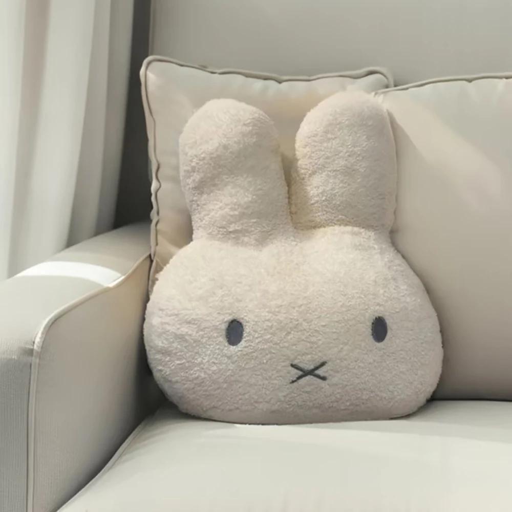 Kawaii Miffy mignon oreiller en peluche dessin animé lapin ajouter coton haute qualité ménage chambr