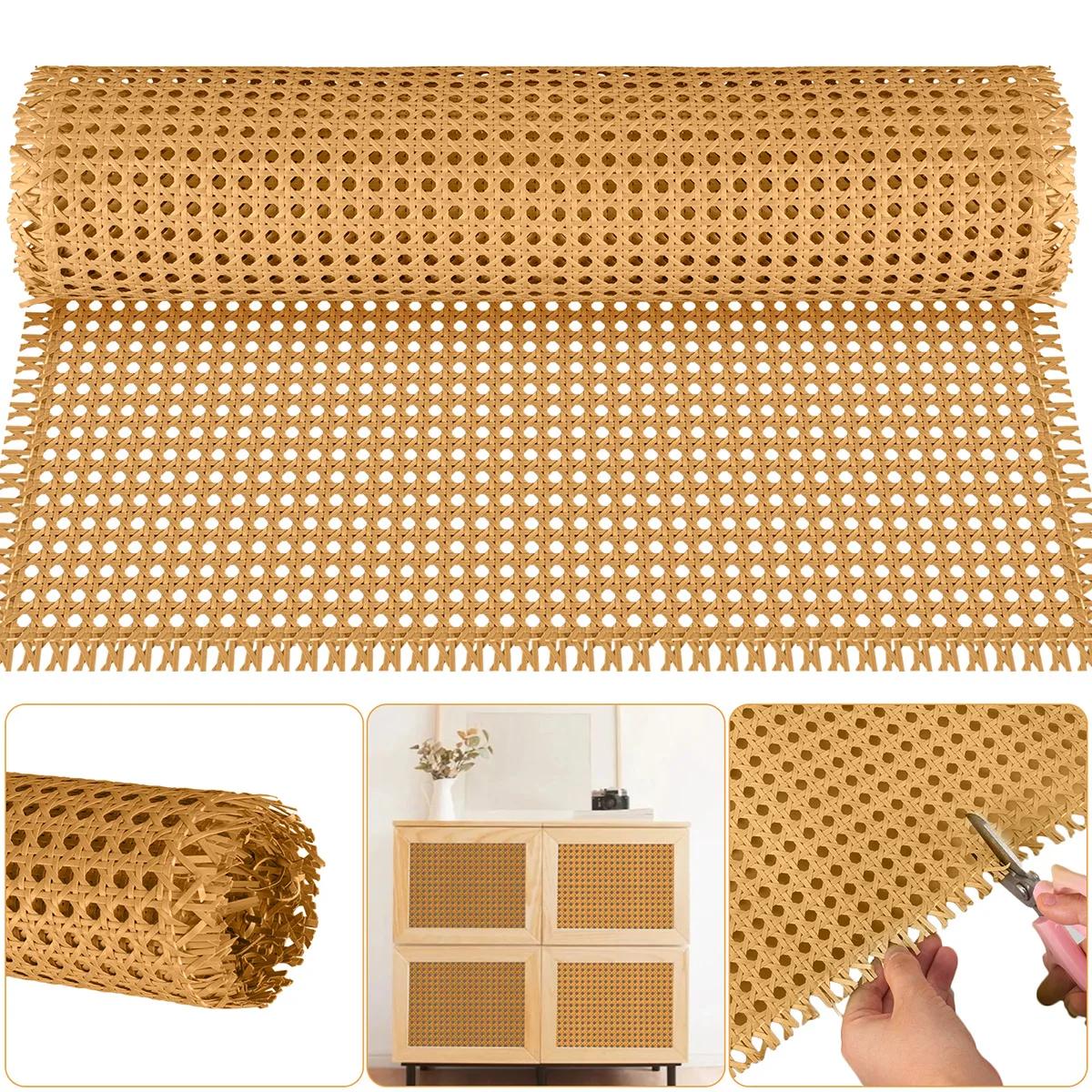 Rouleau de rotin indonésien en plastique, 40-55cm de largeur, décoration murale, réparation de meubl