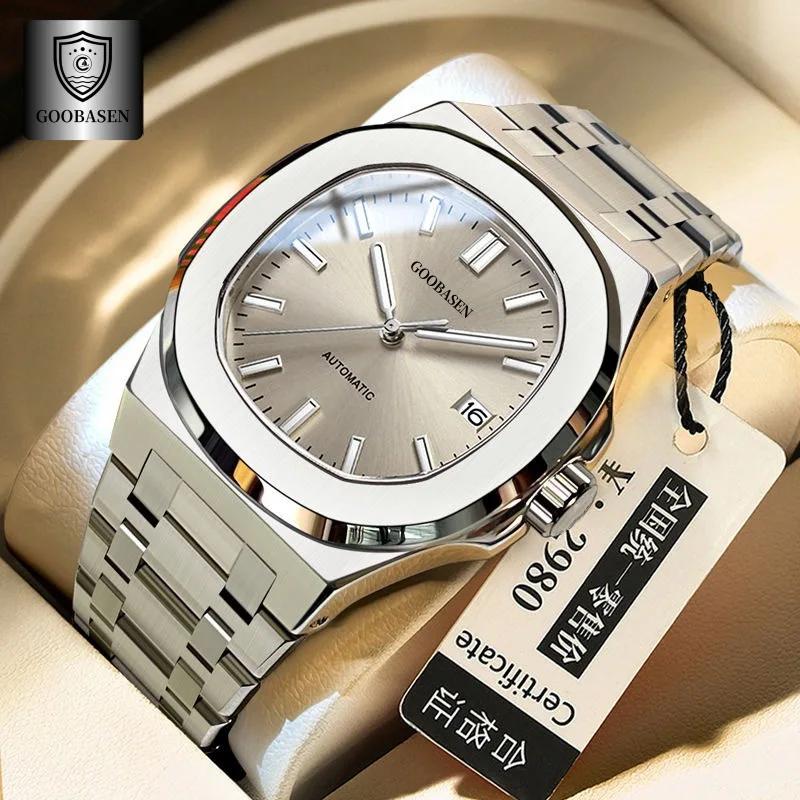 Nouvelle montre automatique pour femmes et hommes, montres lumineuses pour hommes, bracelet en acier