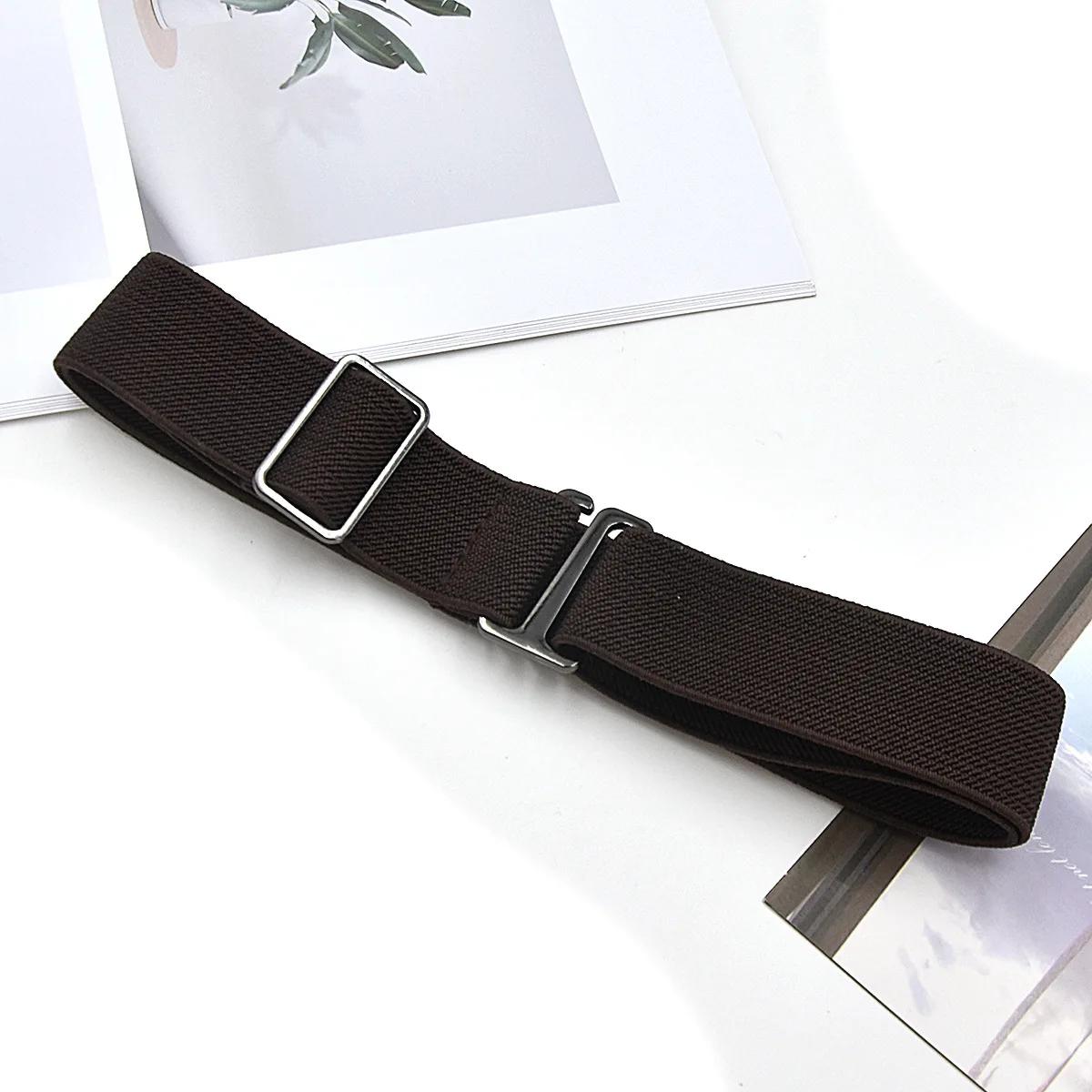 Ceinture pour pantalons antidérapants pour femmes, élastique, confortable et réglable, taille unique