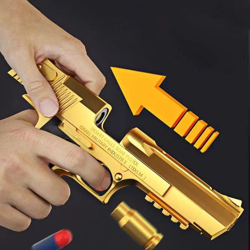 Desert Eagle – pistolet jouet à éjection de coque, pistolet Airsoft, balle en mousse souple, arme CS