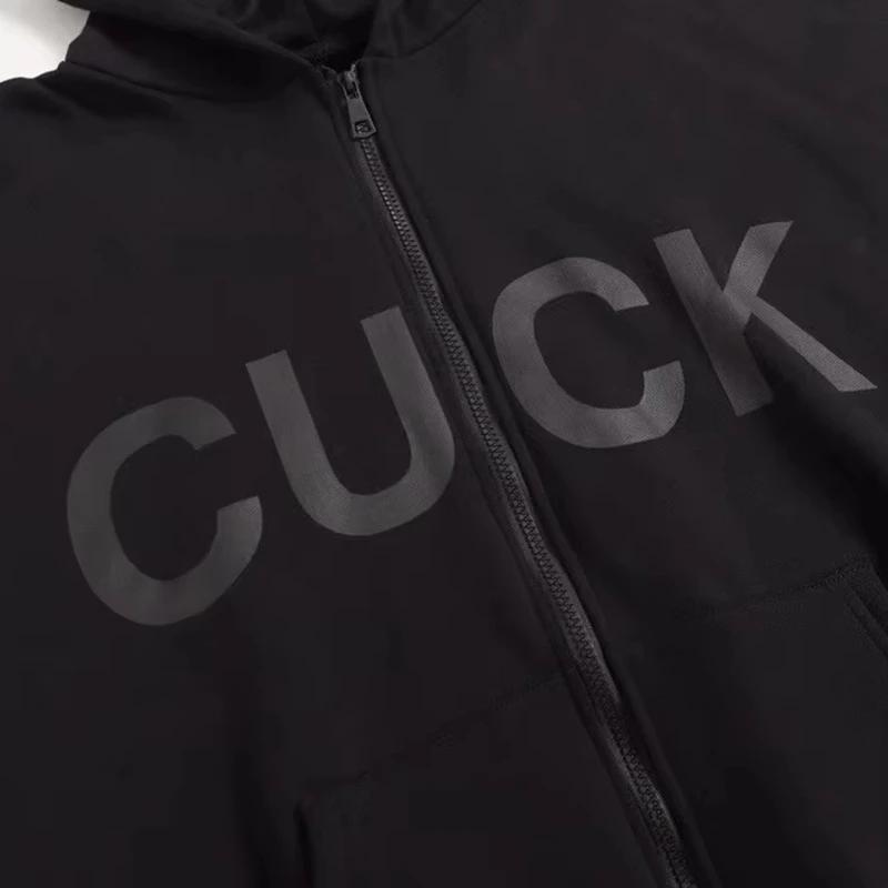 CUCK YZY Kanye nouvel Album préchauffant sweat à capuche avec fermeture éclair hommes femmes meilleu