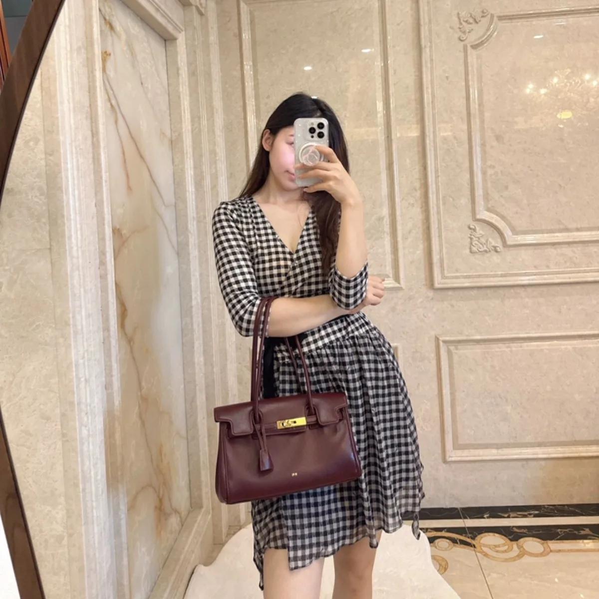 Sac à main en cuir souple JW PEl pour femme, nouvelle collection 2026, sac Yara sous le bras, grande