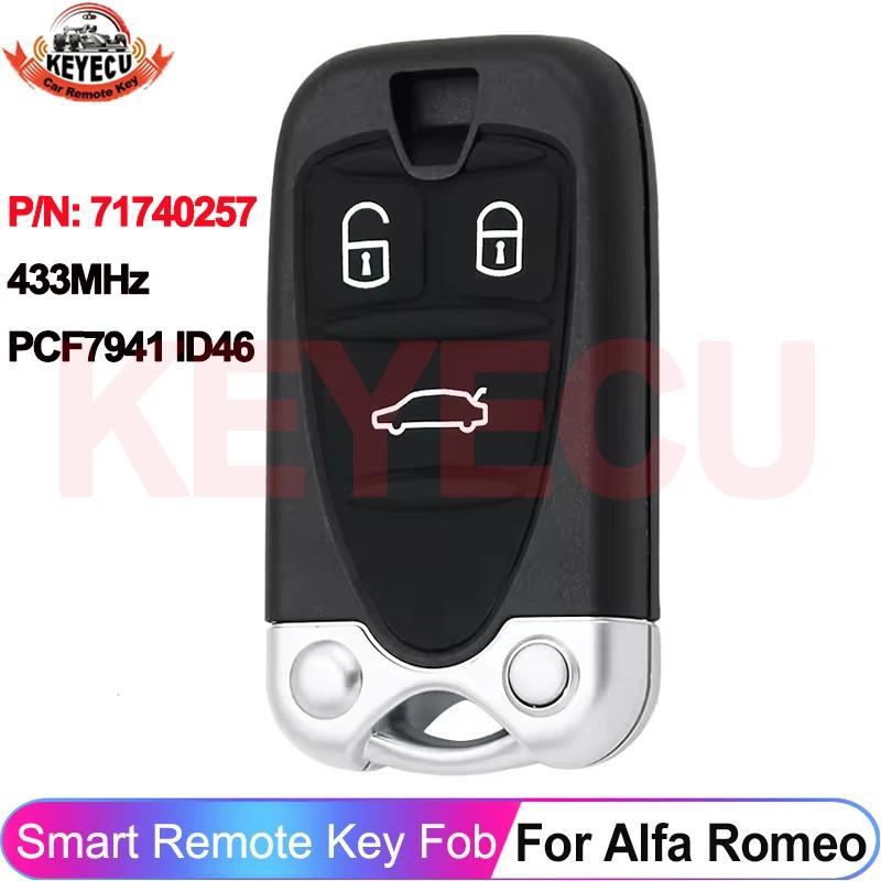 KEYECU – puce ID46 433MHz, pour Alfa Romeo 159 Brera Spider 2005 2006 2007 2008 2009 2010 2011, télé
