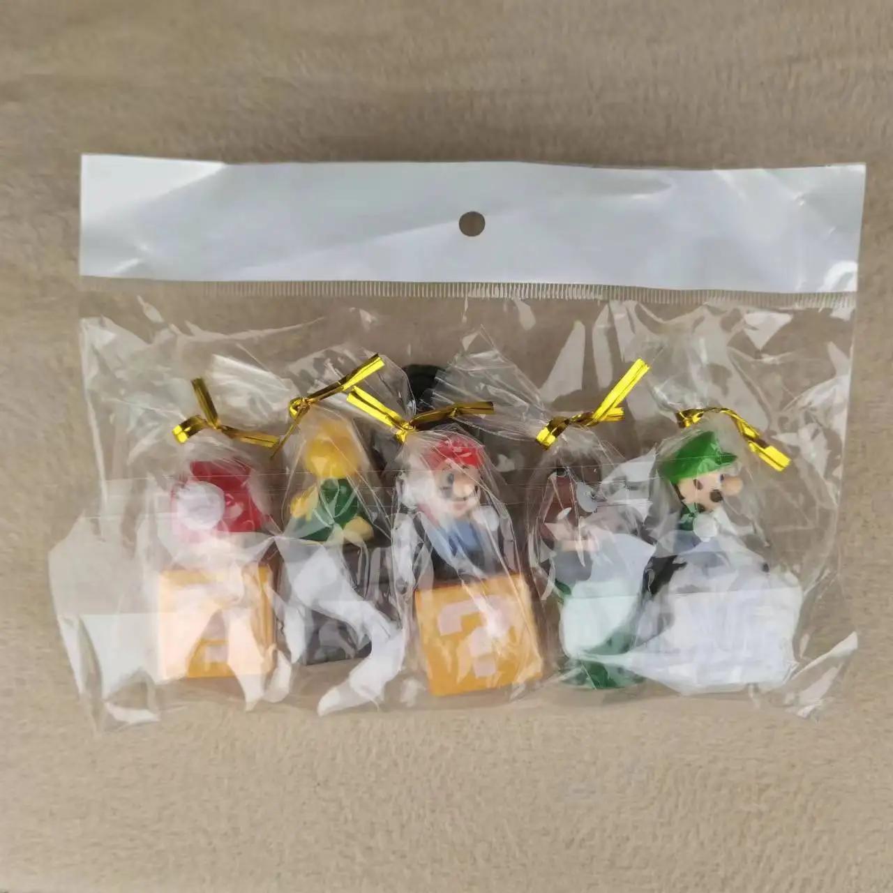 Figurine d'action Super Marios, modèle de poupée, décoration de gâteau, ornements de voiture, périph