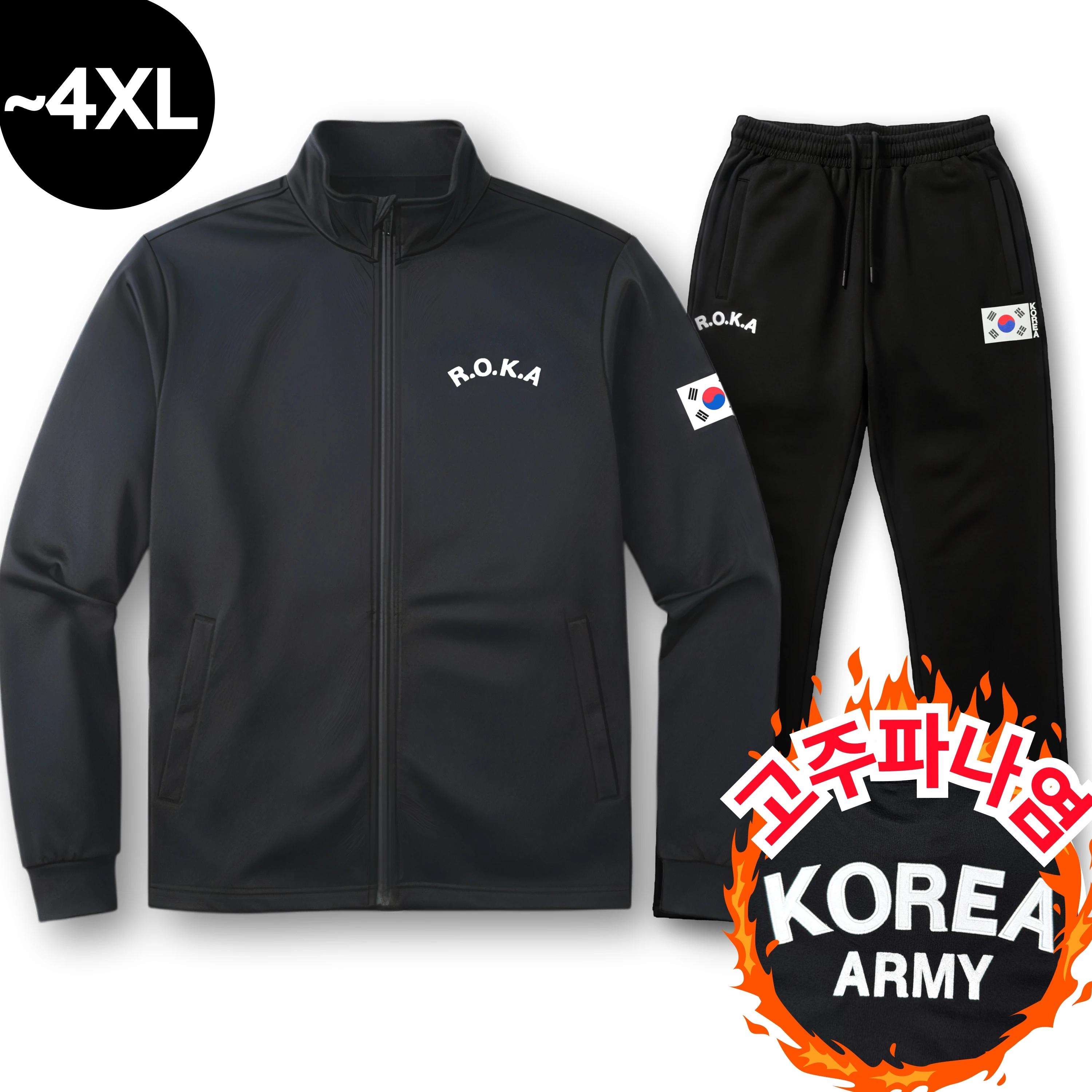 Ensemble haut et bas d'entraînement Macci (Machi) Air Formula Roka Korea Army Training Roka, veste z