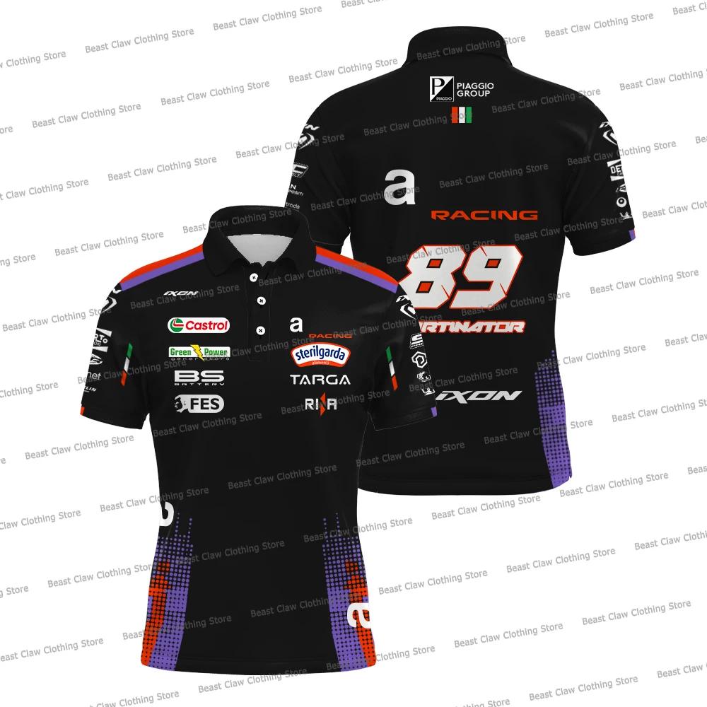 Nouveau Polo de l'équipe de course Marco Bezzecchi 72 2026, T-shirt de pilote Martin 89 à séchage ra