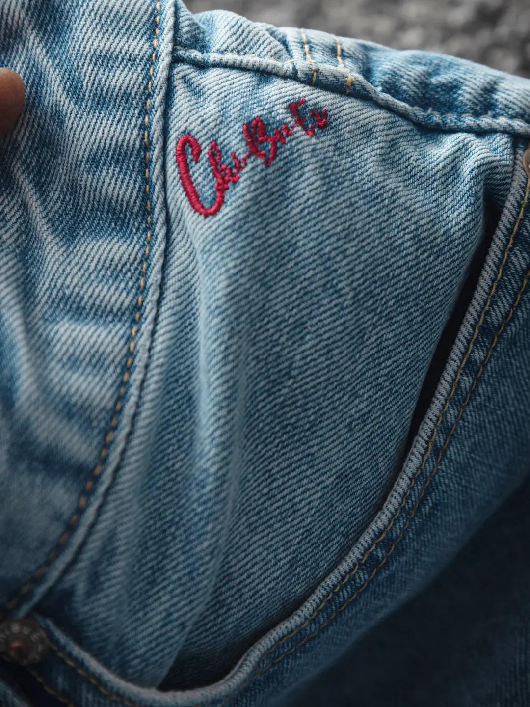 Nouveau Jean Américain Rétro Haut de Gamme Confortable pour Homme, Collection Printemps 2026, 88% Co