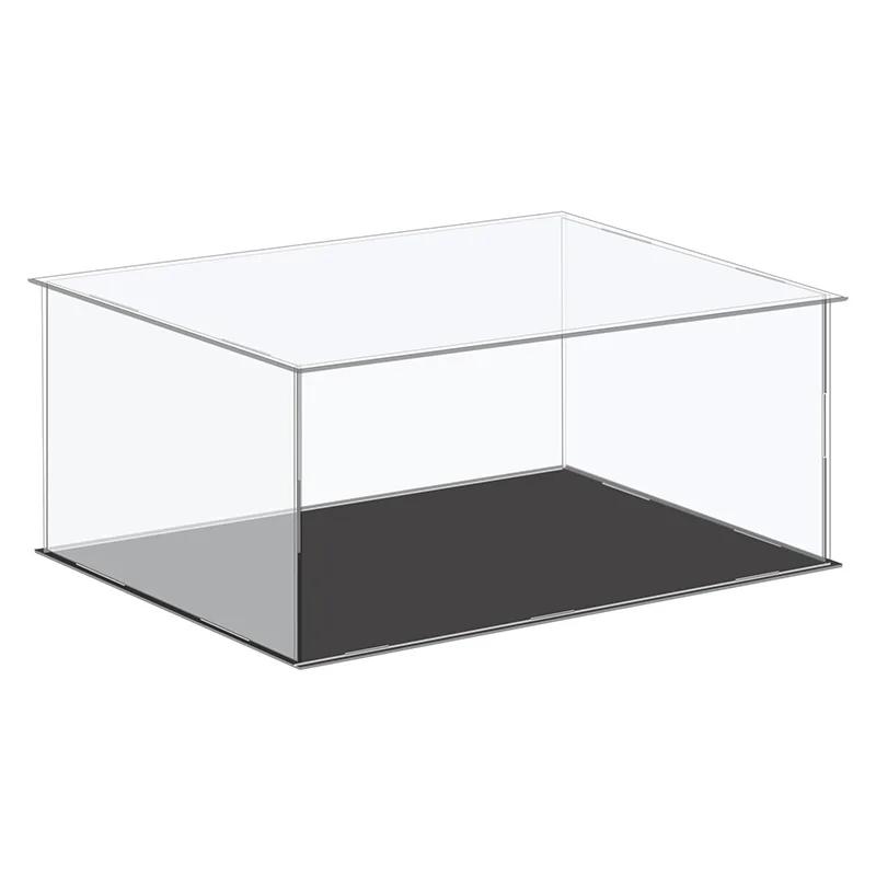 Présentoir en acrylique Transparent, boîte de rangement en plastique, Cube à assembler, vitrine anti
