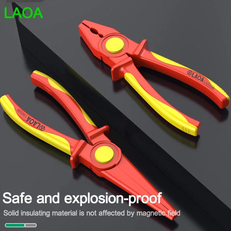 LAOA – pince en plastique isolée solide, 1000V, haute tension, poignée antidérapante, fil isolé, pin