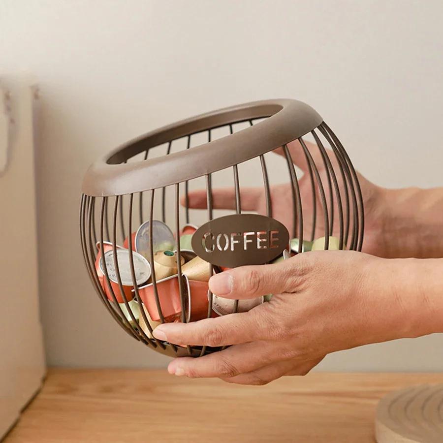 Organisateur créatif de capsules de café en fer, 1 pièce, support de stockage de collations aux frui