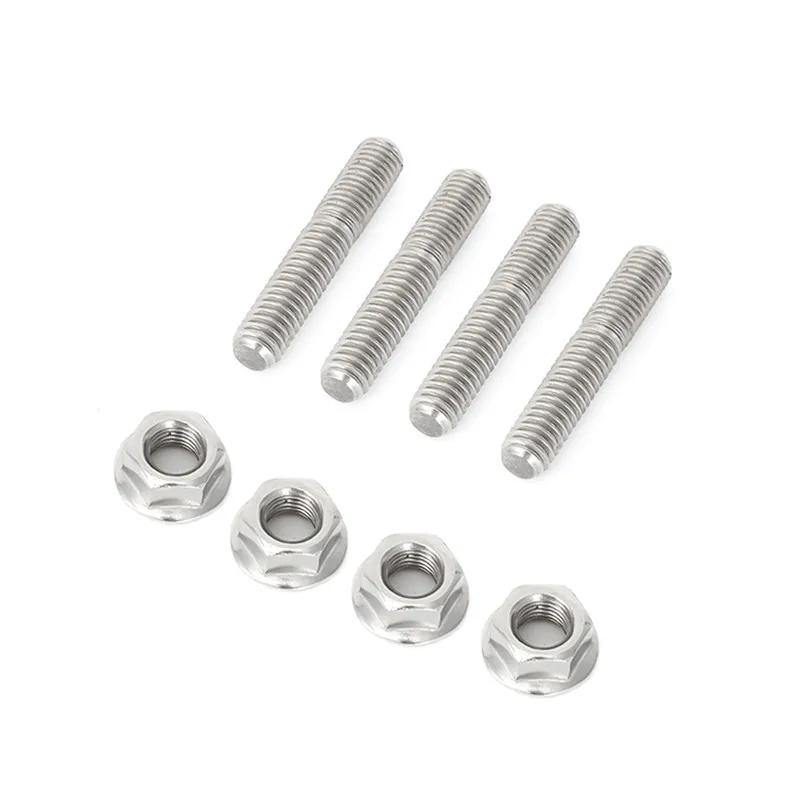 Écrou de goujon de collecteur d'échappement, 4 pièces, pour Sportster Dyna Softtail Glide Fatboy Tou