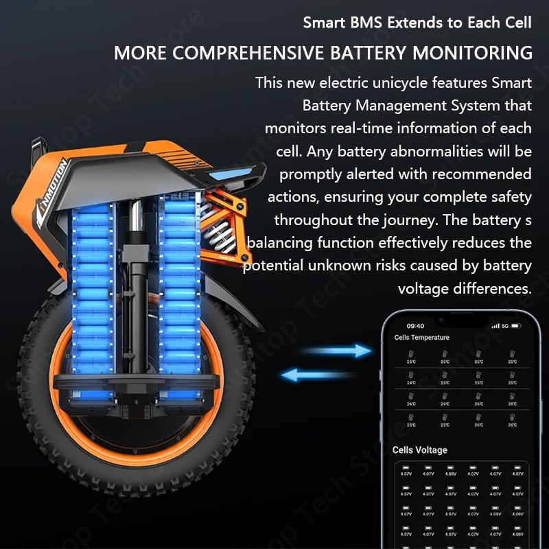 INMOTION-Monocycle électrique Adventure V14, vitesse de 70 km/h, 134V, 2400Wh, moteur 50S, C40, 9000
