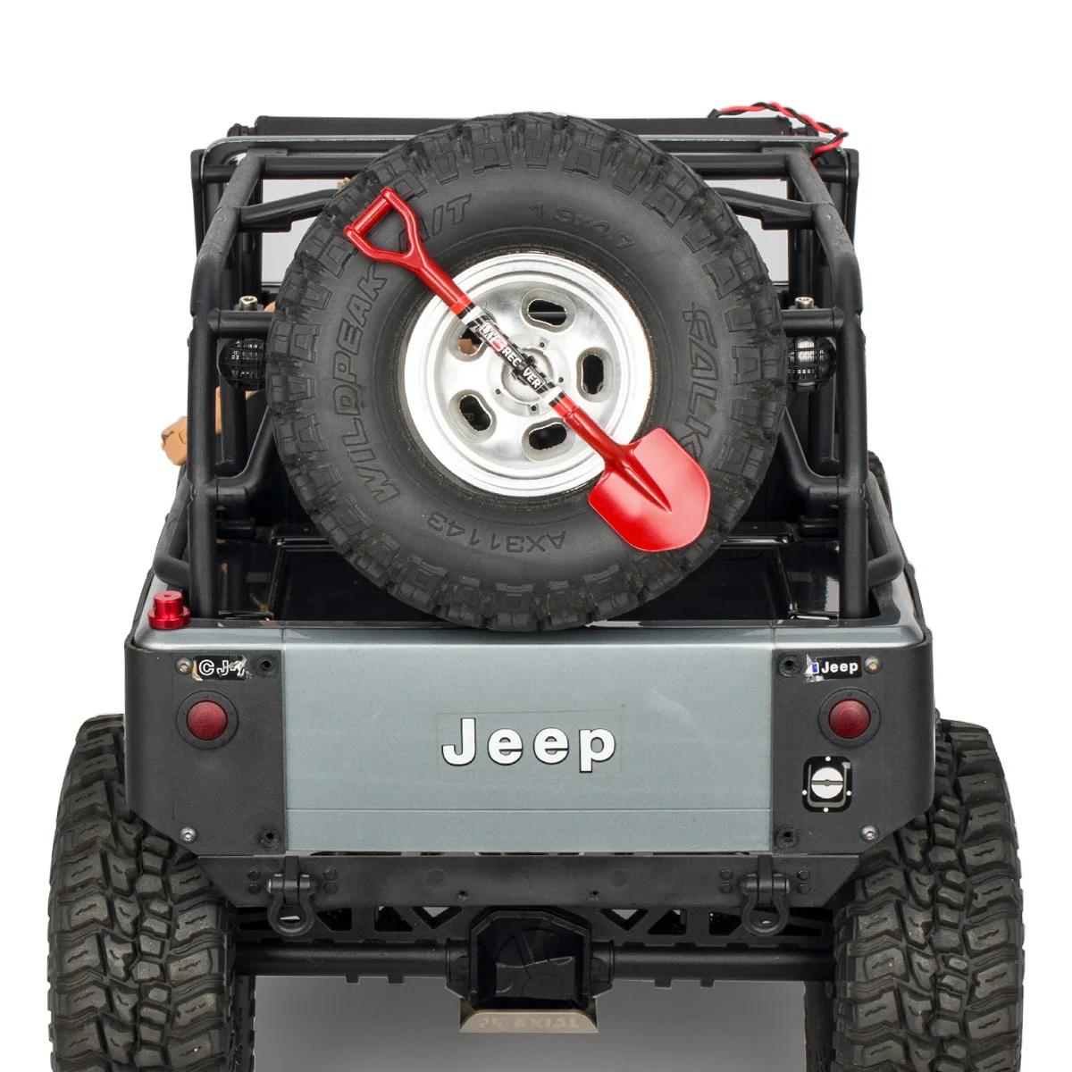 Décoration de pelle en métal simulée 105x25mm pour voiture sur chenilles 1/8 1/10 RC Axial SCX10 TRX