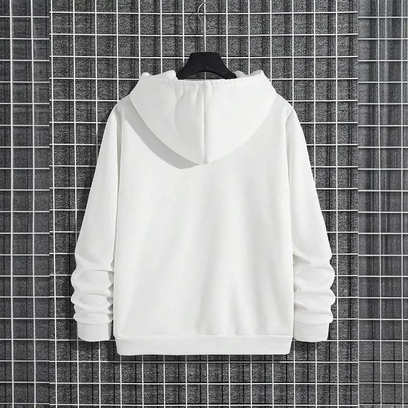 2025 automne/hiver nouveauté hommes à capuche de haute qualité couleur unie sweat à capuche mâle mai