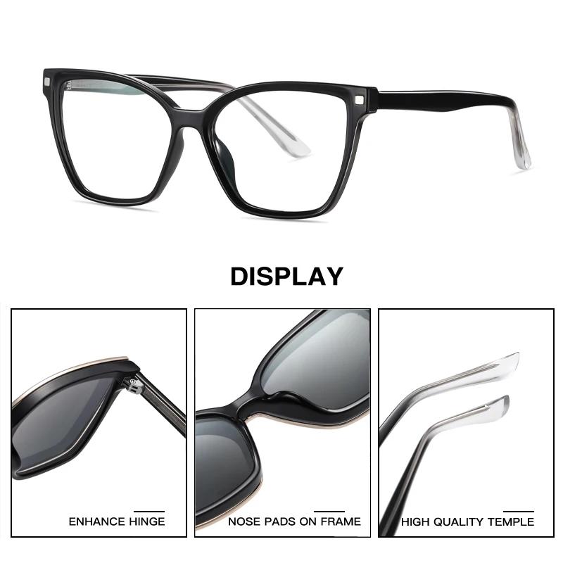 CLLOIO nouveau Style aimant pince sur optique myopie lunettes hommes femmes conduite lunettes de sol