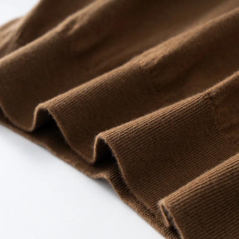 Pull à manches courtes et col mi-haut pour hommes, gilet décontracté tricoté à Base fine, T-shirt 10