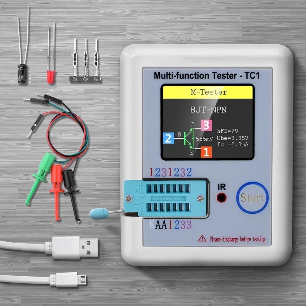 LCR TC1 1.8 "TFT LCD affichage multimètre Transistor testeur Diode Triode condensateur résistance Te