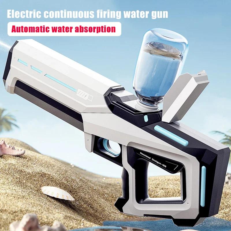 Pistolets à eau électriques pour adultes, aspiration automatique, blasters, injuste, Squ343, jouet d