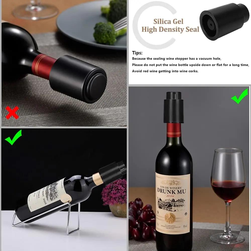 Bouchon de bouteille de vin sous vide, stockage scellé, bouchon de vin à mémoire de forme sous vide,