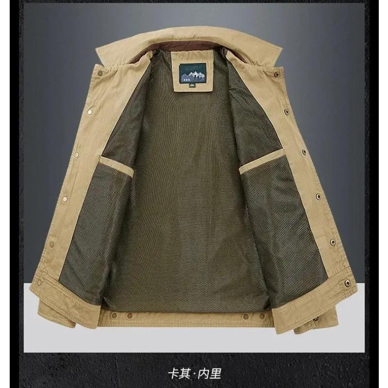 Vestes tactiques rétro imperméables pour hommes, manteau coupe-vent multi-poches, veste militaire fi