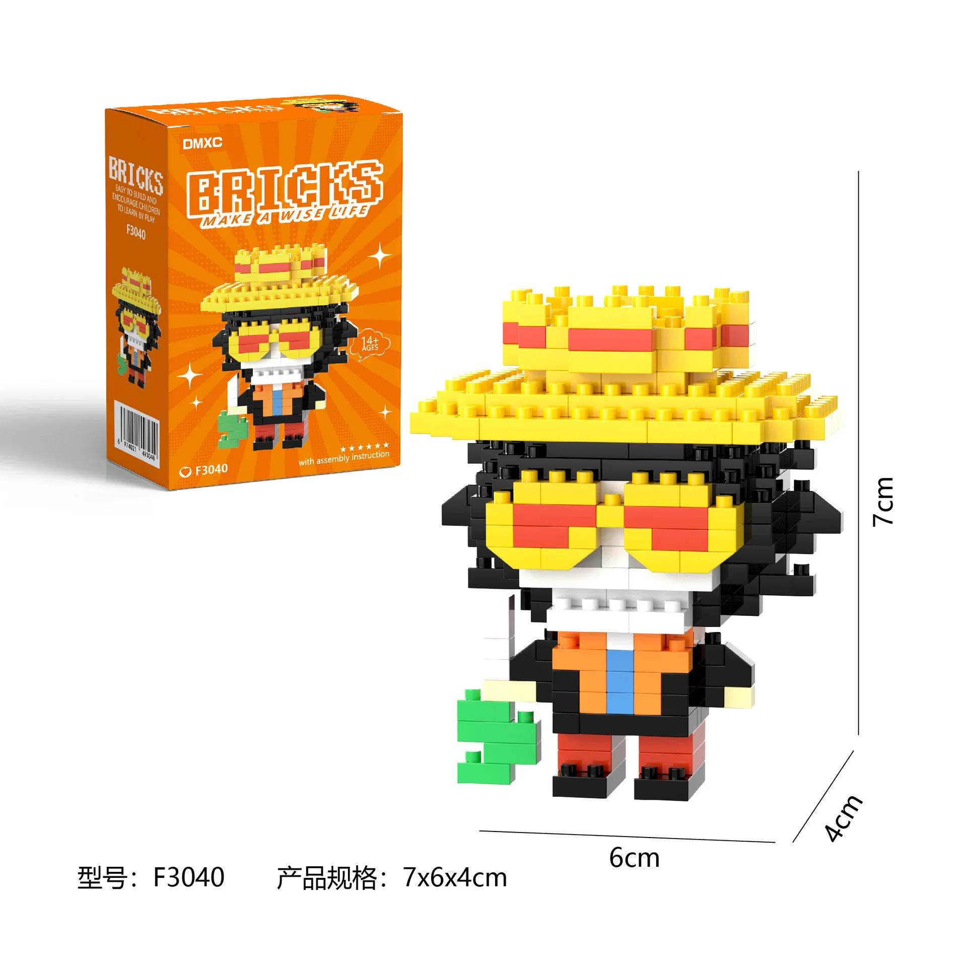 One Piaca blocs de construction Luffy Zoro blocs de construction figurines d'action Anime Nami Usopp