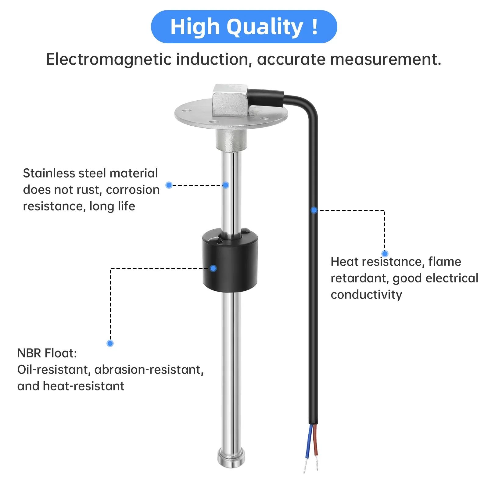 Capteur de niveau d'eau + indicateur de réservoir de compteur de niveau d'eau de 52mm avec rétro-écl