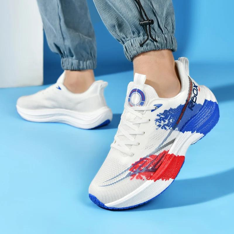 Chaussures de course Popcorn, ultra-légères avec plaque en carbone, respirantes, pour la course, amo