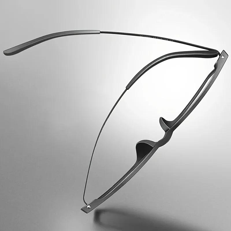 Lunettes de lecture multifocales progressives, monture en titane, unisexe, Anti-lumière bleue, presb