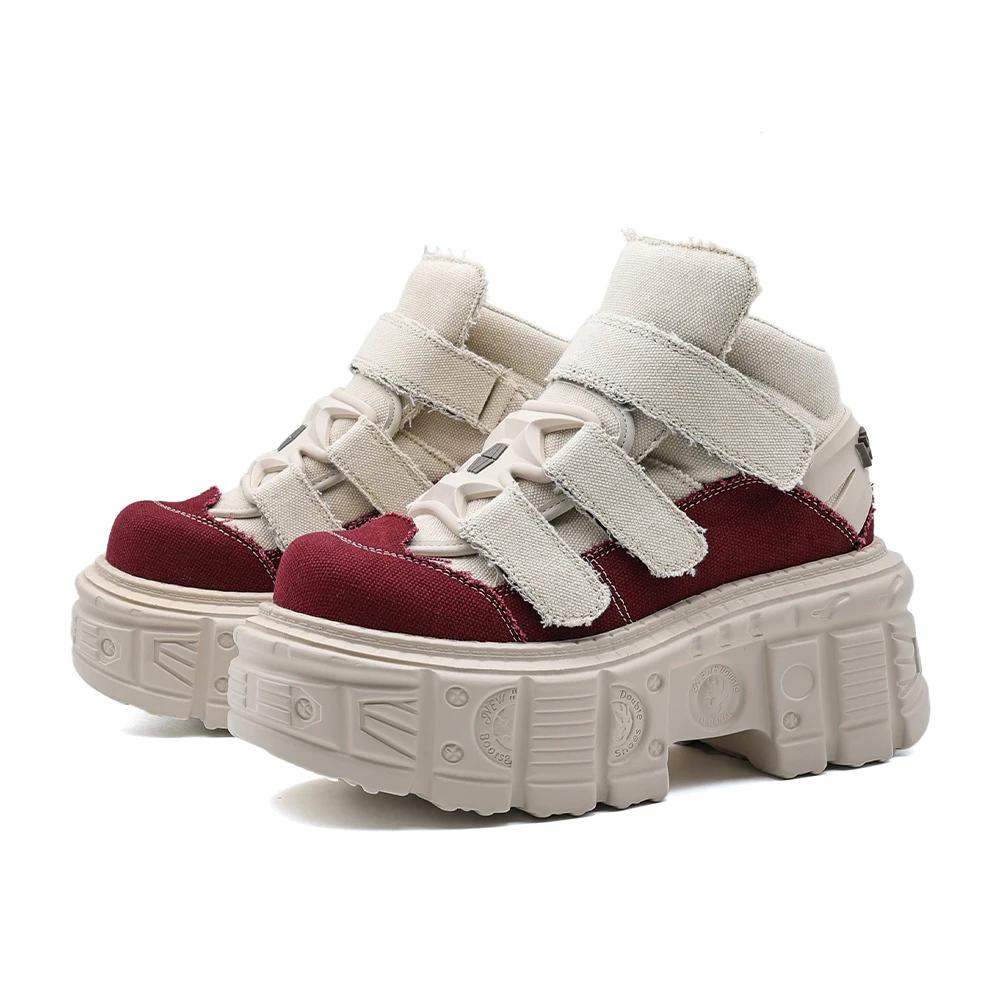 2026 gothique cheville Rock bottes nouveau Style Punk femmes chaussures à lacets talon hauteur 6CM p
