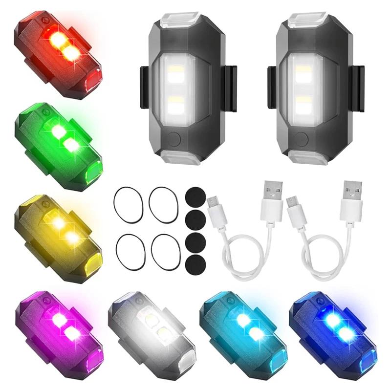 Lumière stroboscopique universelle pour moto USB voiture lampe d'avertissement LED Anti-Collision vé