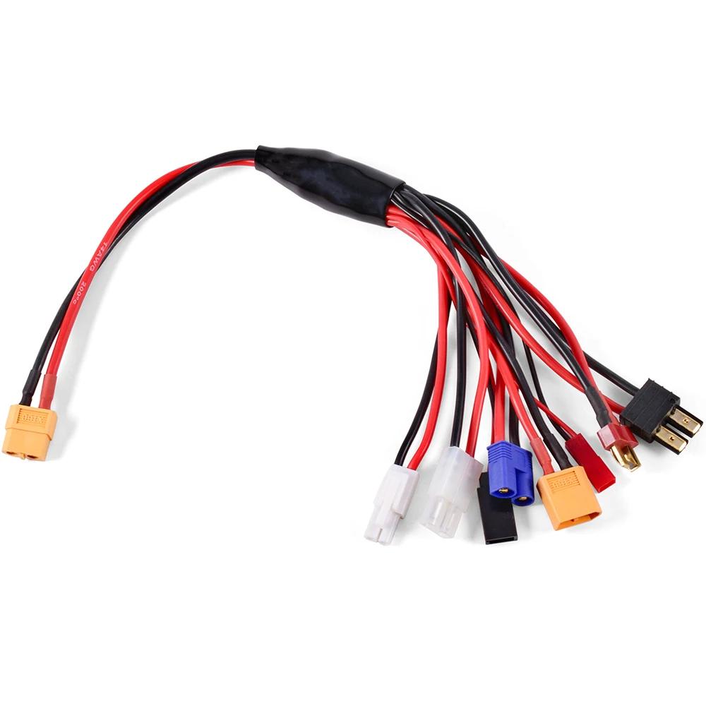Connecteur adaptateur de chargeur RC 8 en 1, 4.0mm, banane XT60 TRX Tamiya Lipo pour Drone de voitur