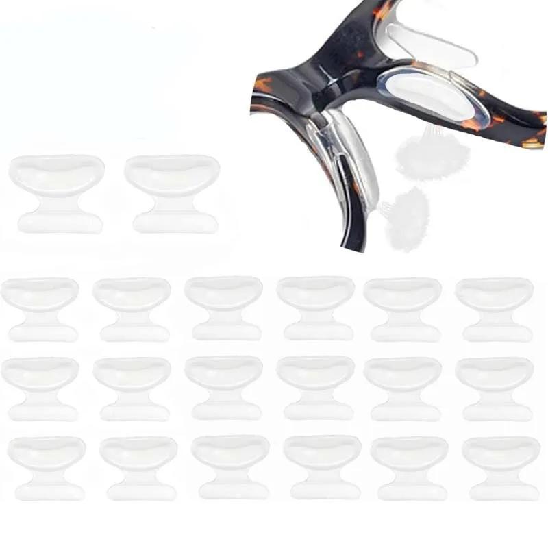 20 pièces plaquette nasale adhésive, plaquettes nasales pour lunettes bâton sur Silicone anti-dérapa