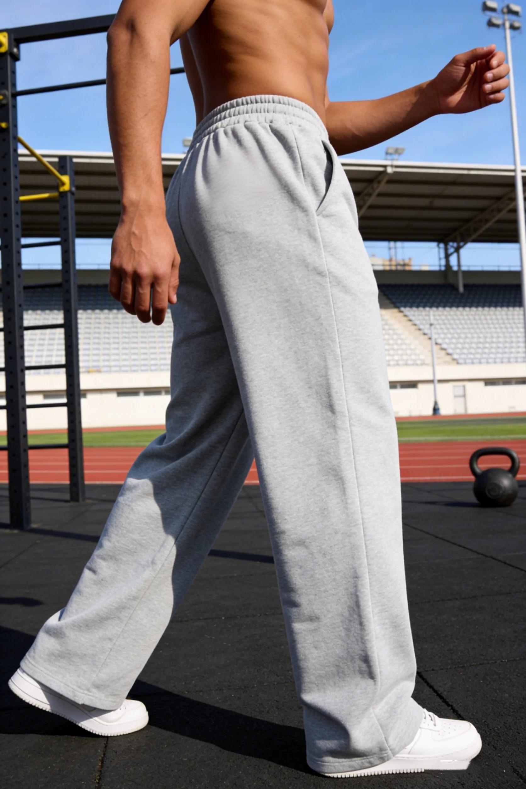Pantalons de survêtement à jambes larges pour hommes 2026, pantalons de survêtement pour hommes et f