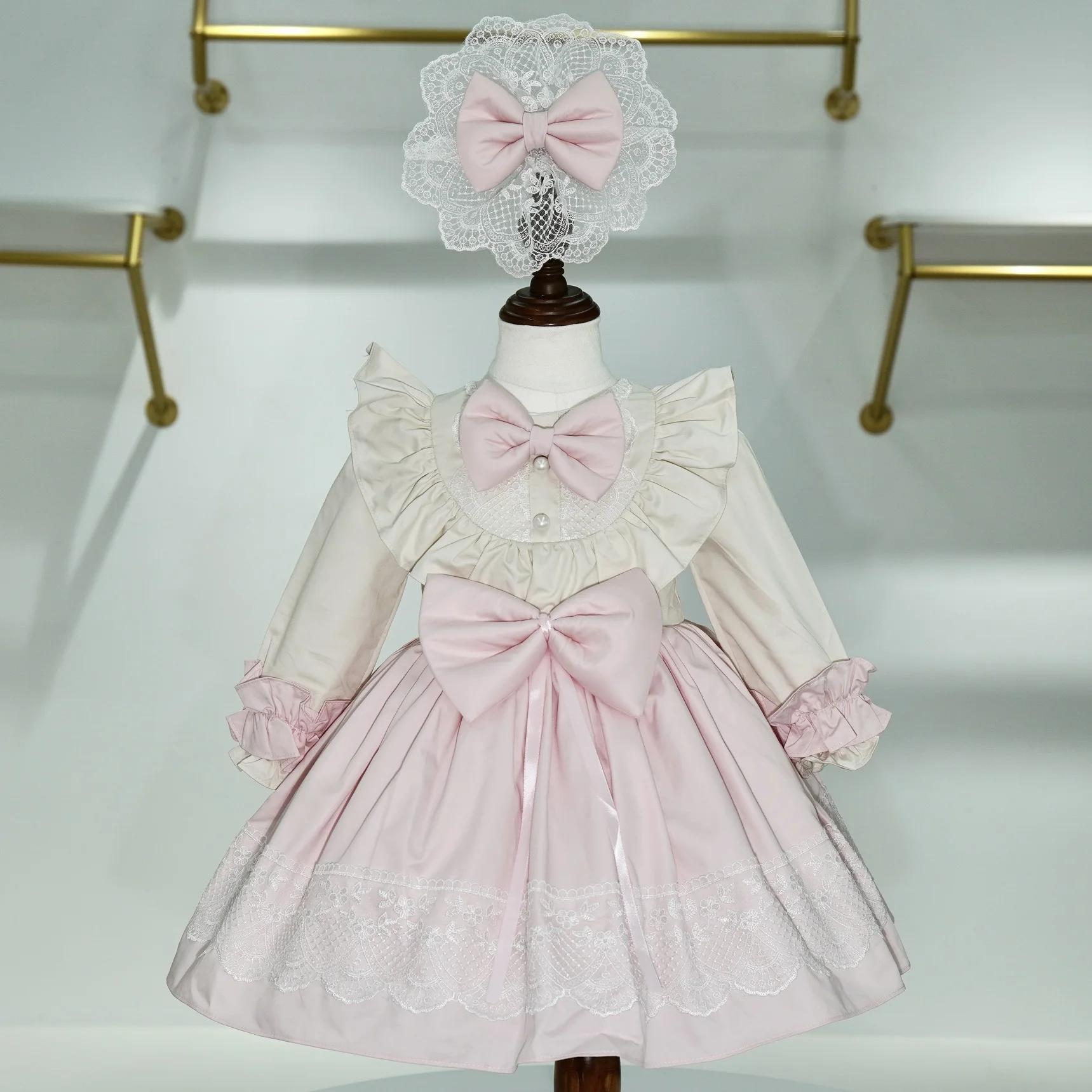 Robe de princesse Vintage turque rose pour bébé fille de 0 à 12 ans, pour anniversaire, vacances, pâ