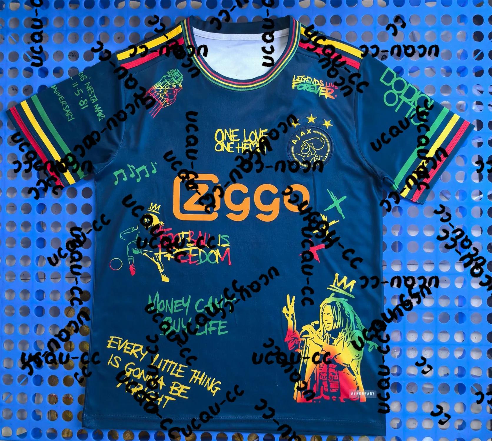 Maillot de football pour homme Ajax 2026, T-shirt de football, Édition spéciale Bob Marley, Vêtement