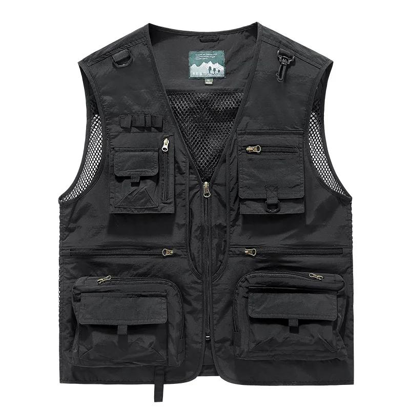 FGKKS – gilet multi-poches pour hommes, nouveau gilet de pêche respirant pour l'extérieur, design de